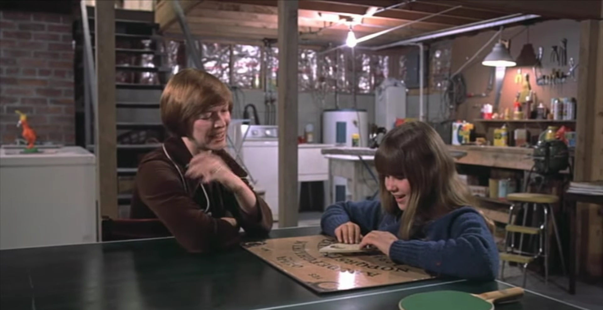 Regan With Ouija Board